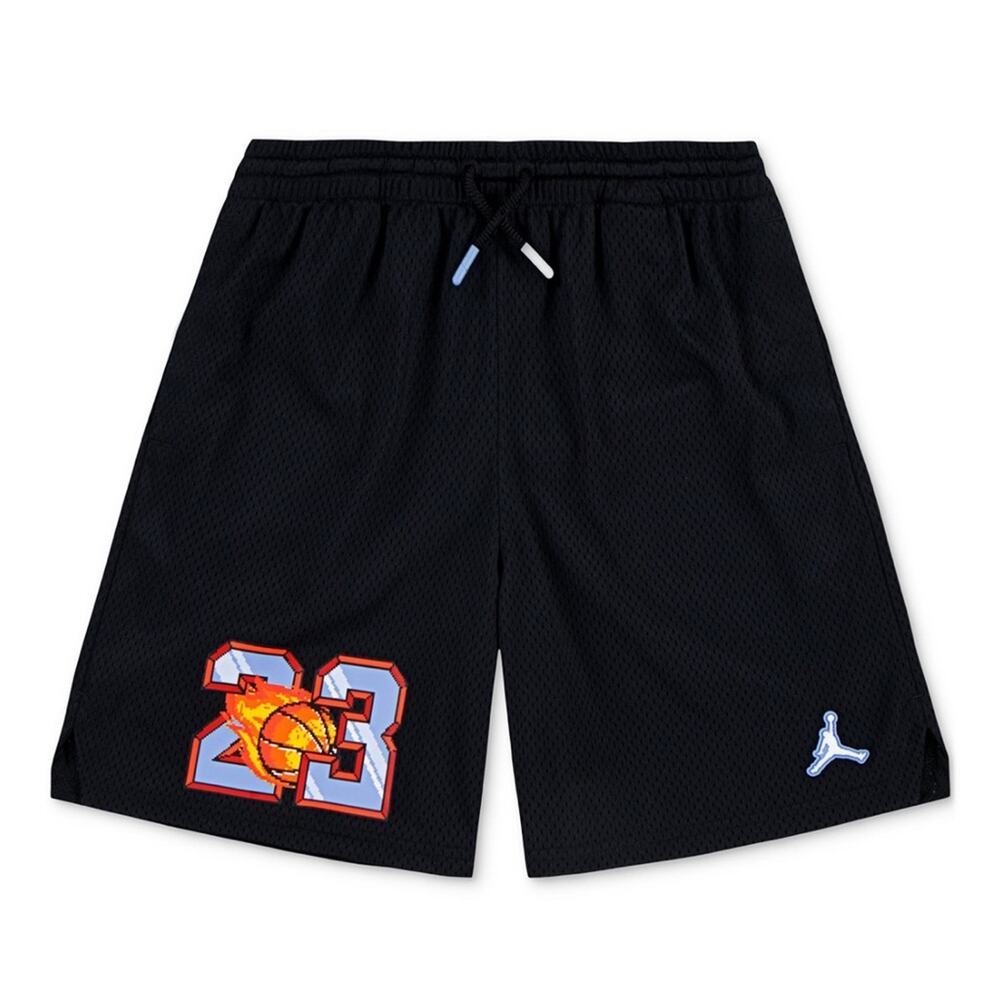 Jordan Big Boys Customized Air Flame Mesh Shorts, XL (13-15Y) - NWT